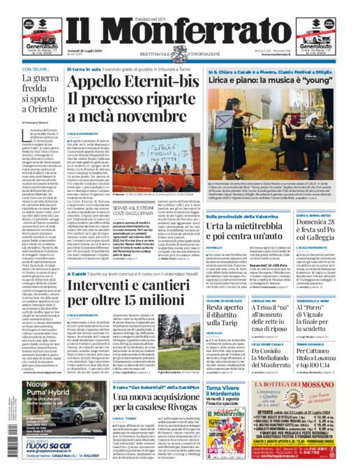 Il Monferrato - Edizione 58 del 26/07/2024